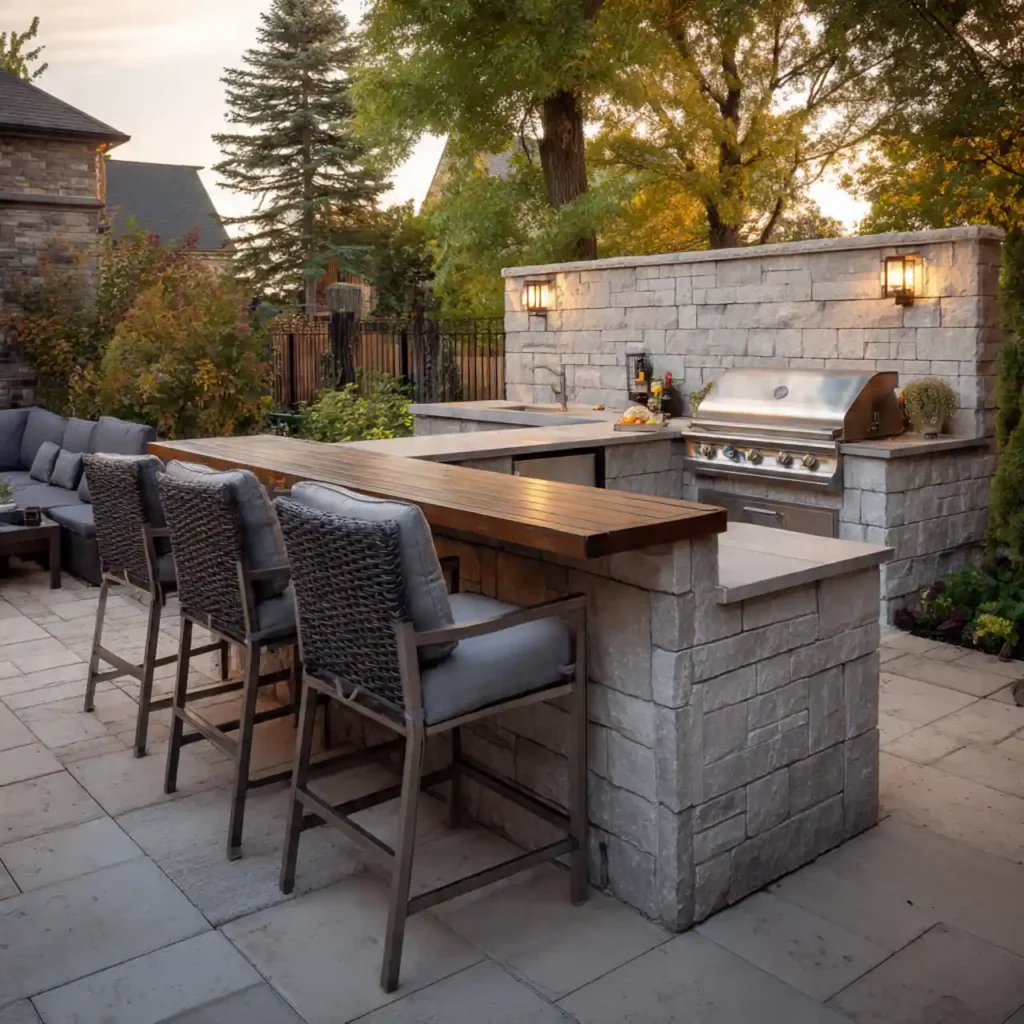 5-Outdoor Patio Bar Idea