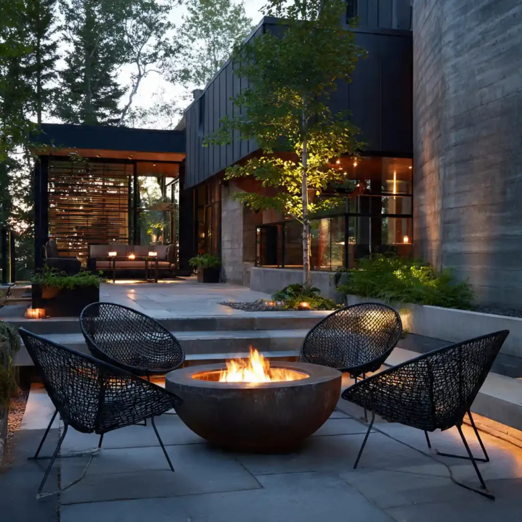 6-Outdoor Fire Pit Area Idea