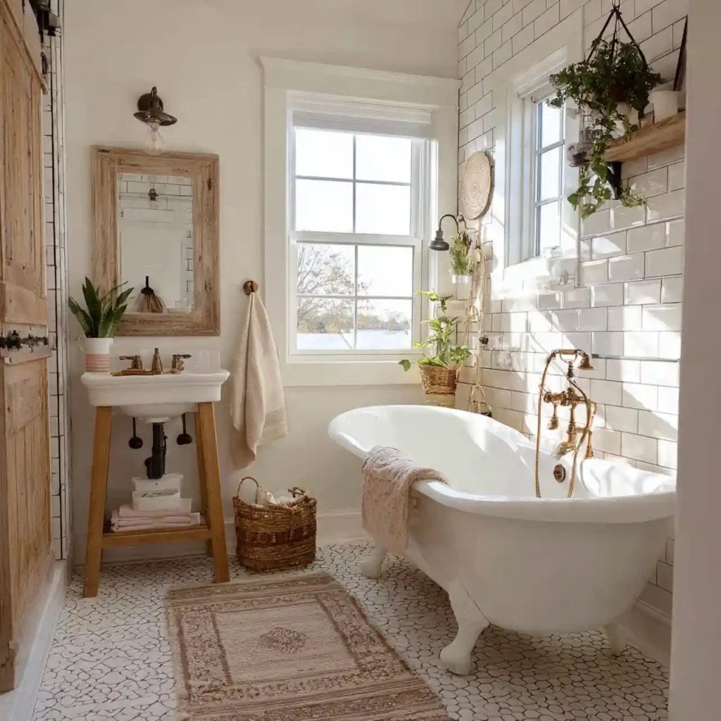 7-Farmhouse Bathroom Idea