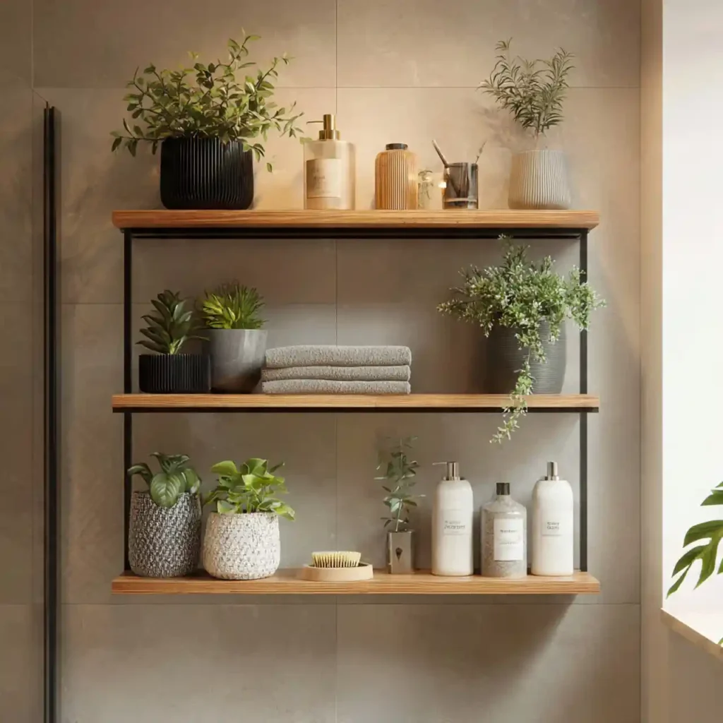 8-Bathroom Shelf Decor Idea