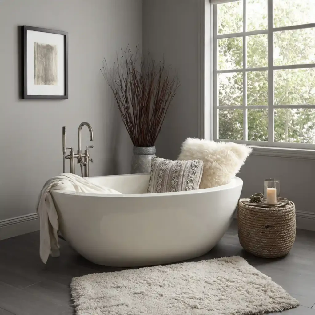 8-Bathtub Decor Idea