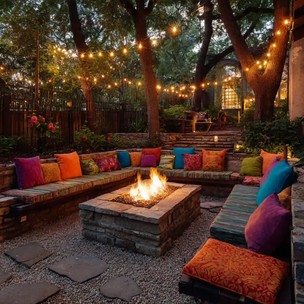 8-Outdoor Fire Pit Area Idea