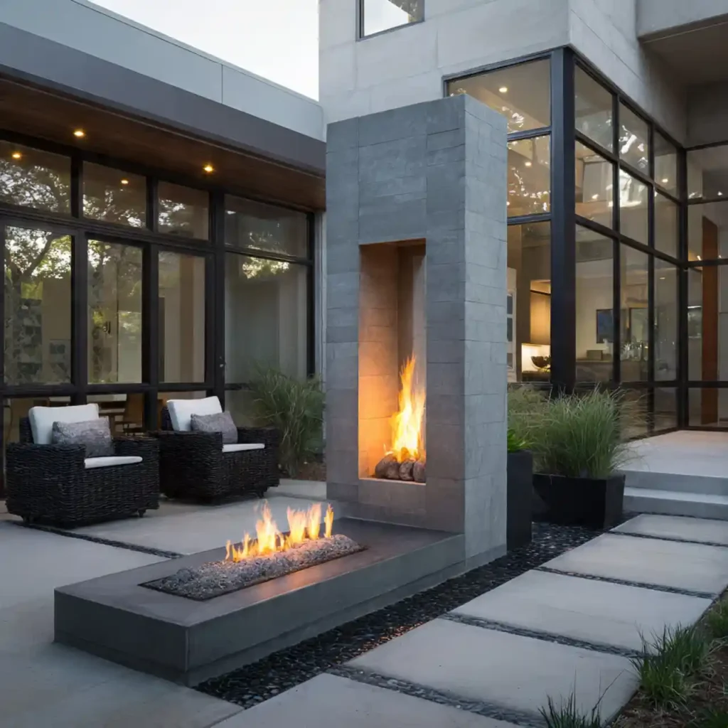 8-Outdoor Fireplace Idea