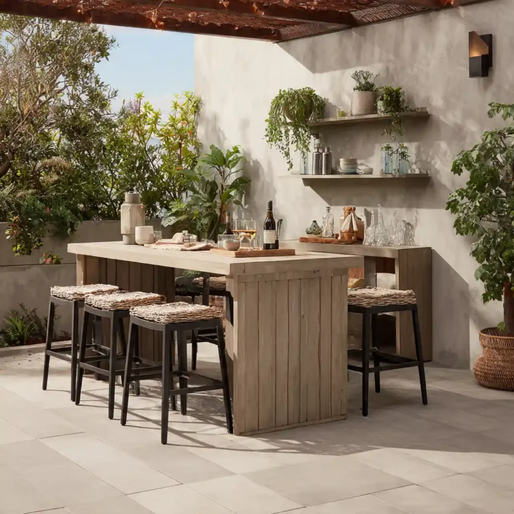 8-Outdoor Patio Bar Idea