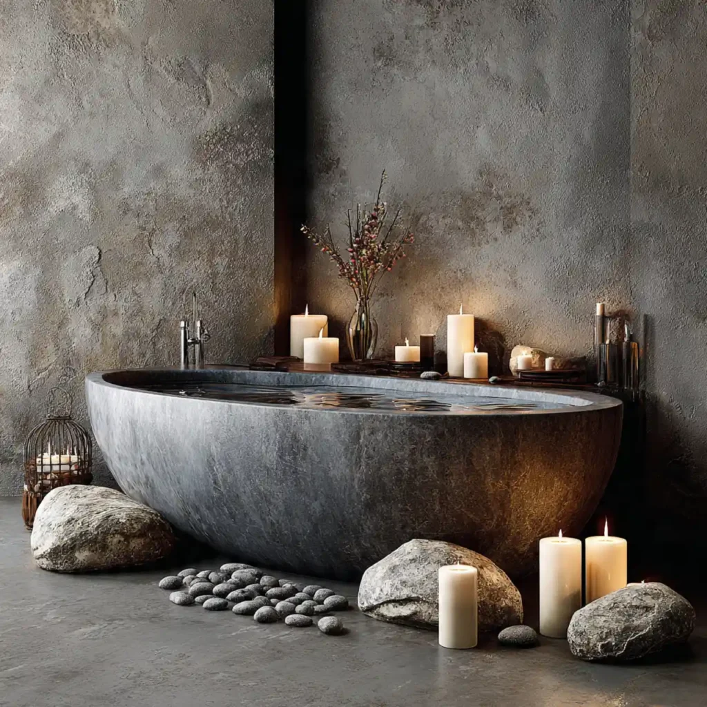9-Bathtub Decor Idea