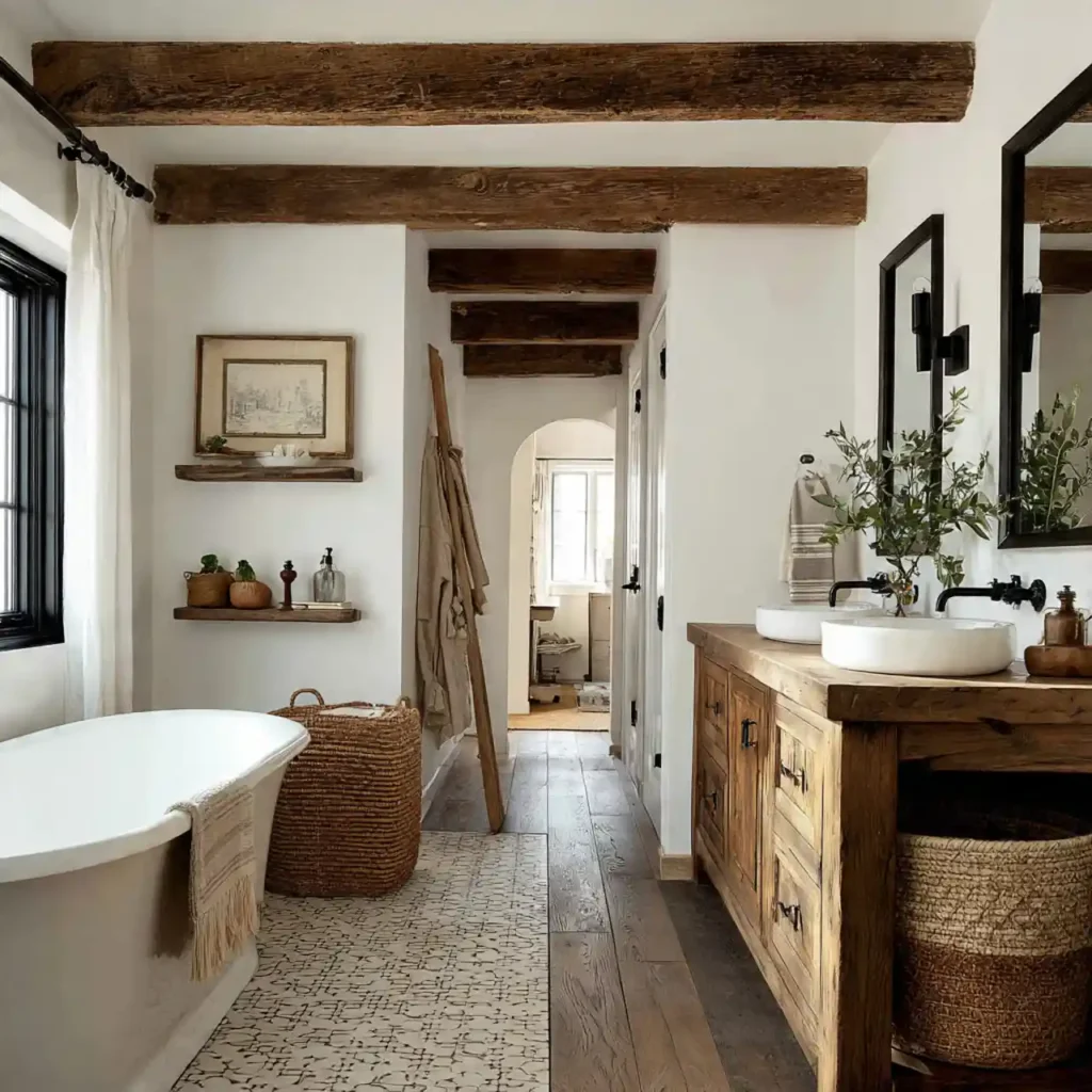 9-Farmhouse Bathroom Idea