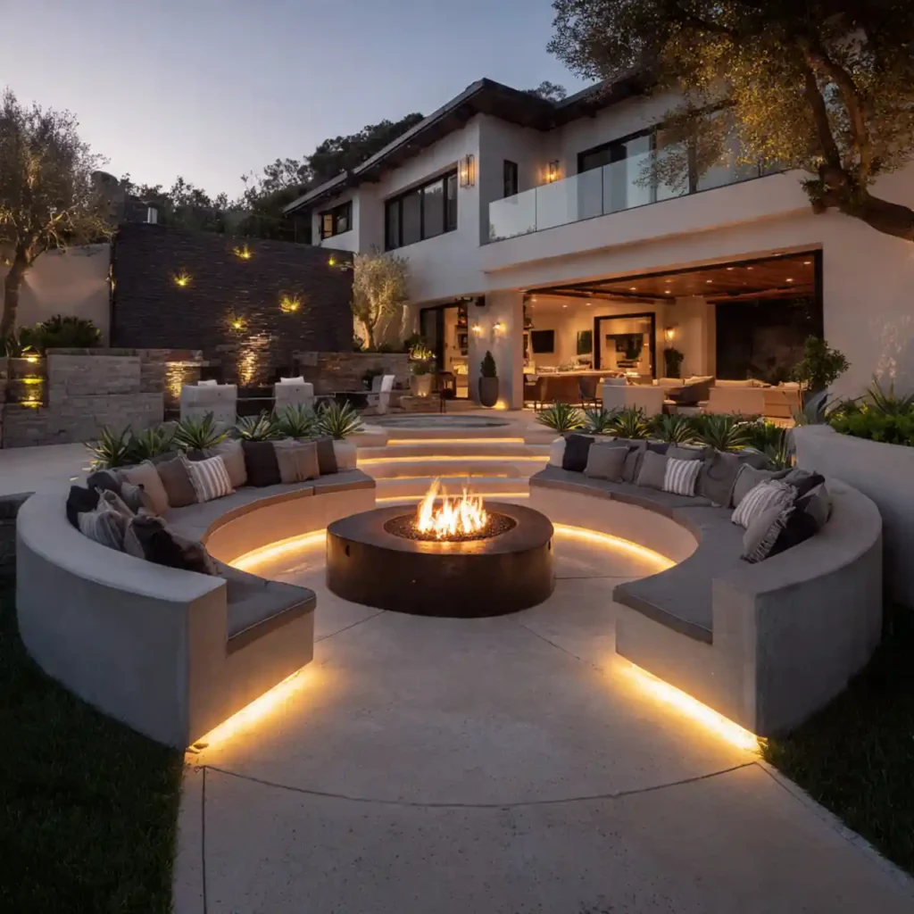 9-Outdoor Fire Pit Area Idea