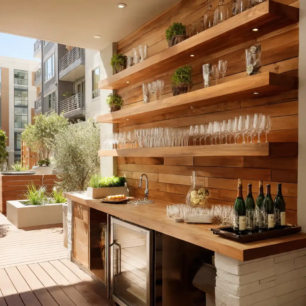 9-Outdoor Patio Bar Idea