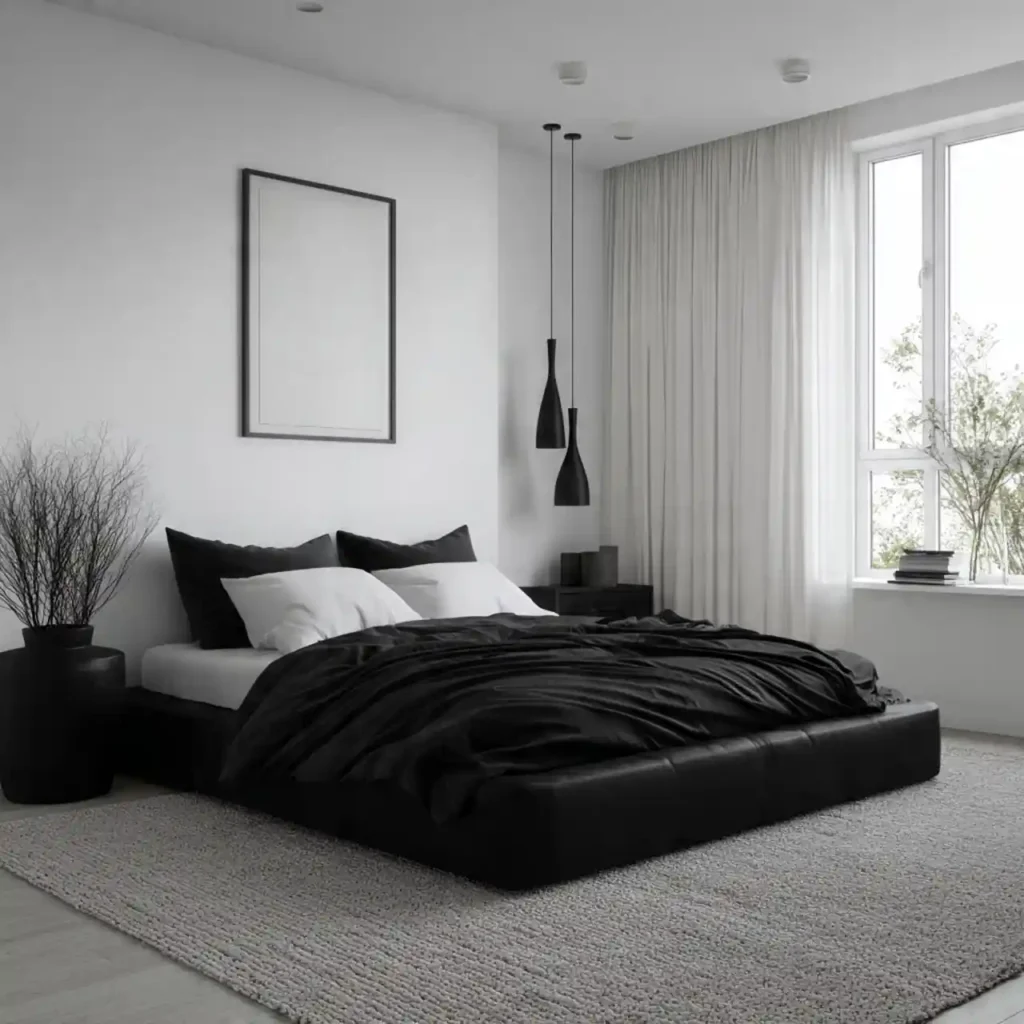1-Black and White Bedroom Ideas