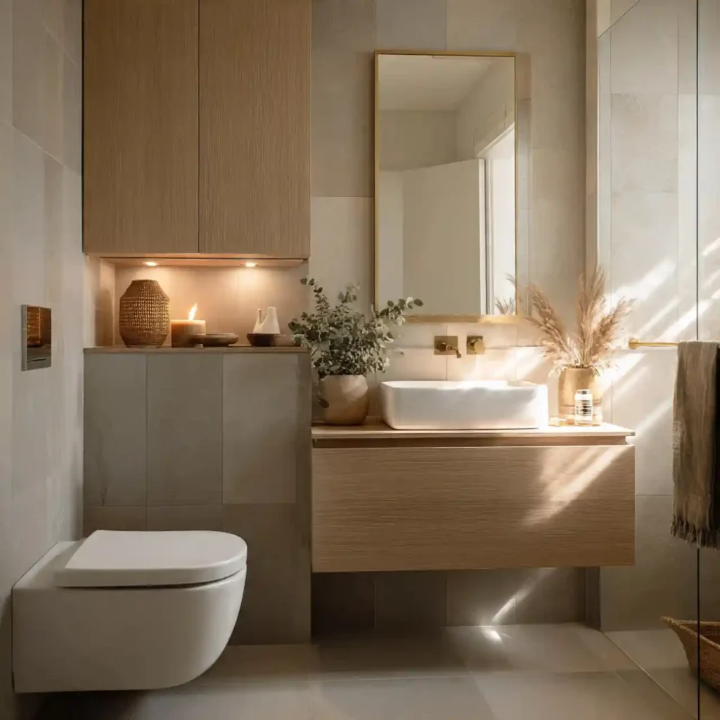1-Creative Narrow Bathroom Ideas