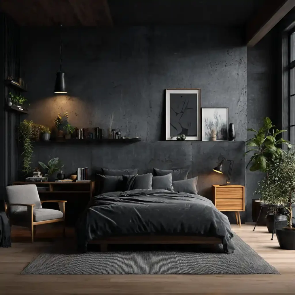 1-Dark Bedroom Ideas
