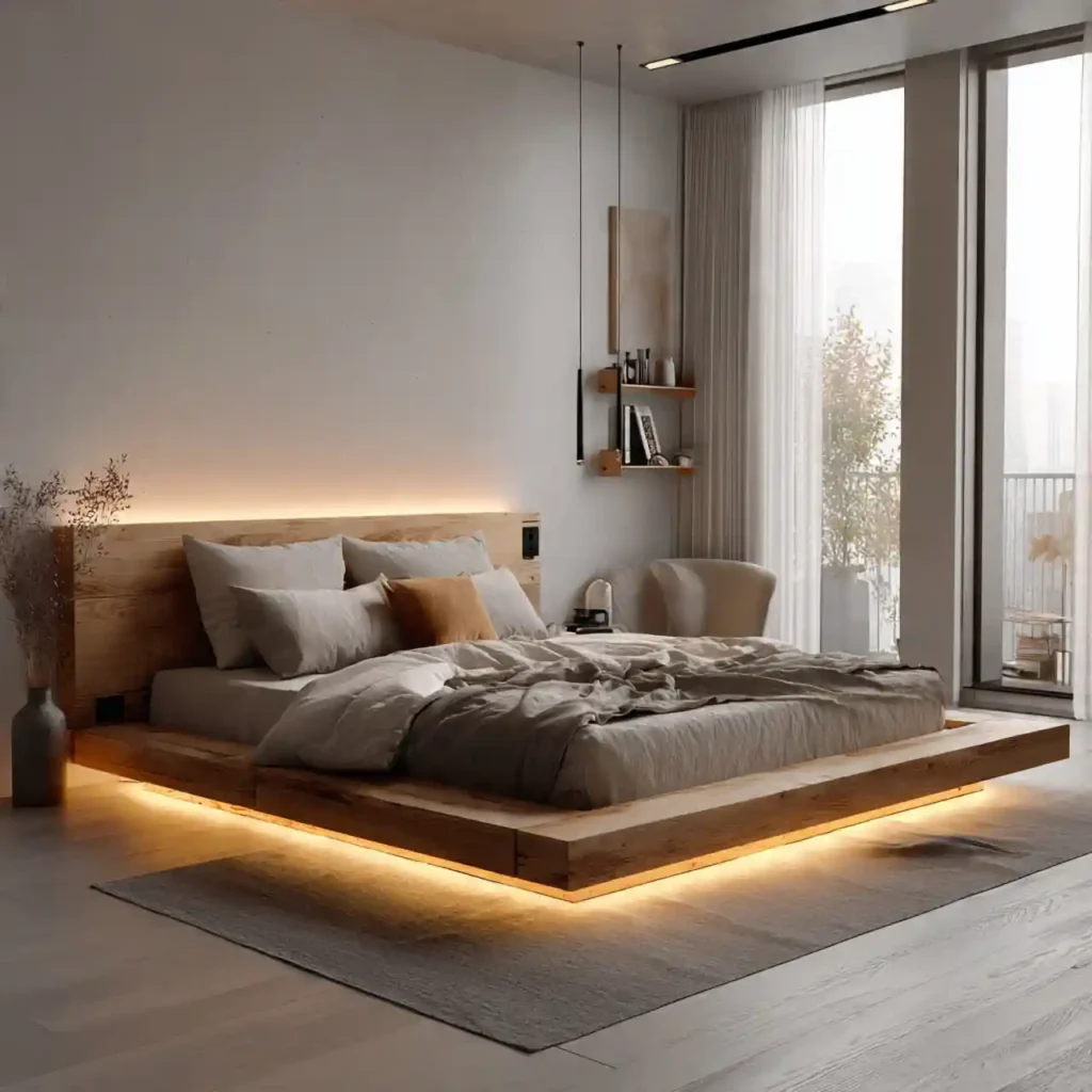 1-Floating Bed Ideas