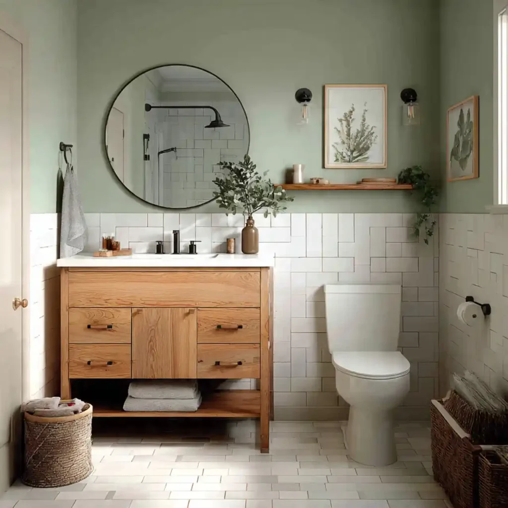 1-Green Bathroom Ideas