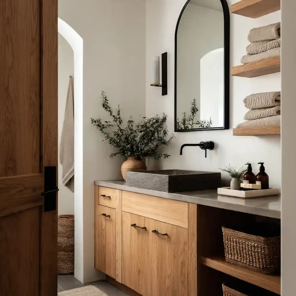 1-Organic Modern Bathroom Ideas