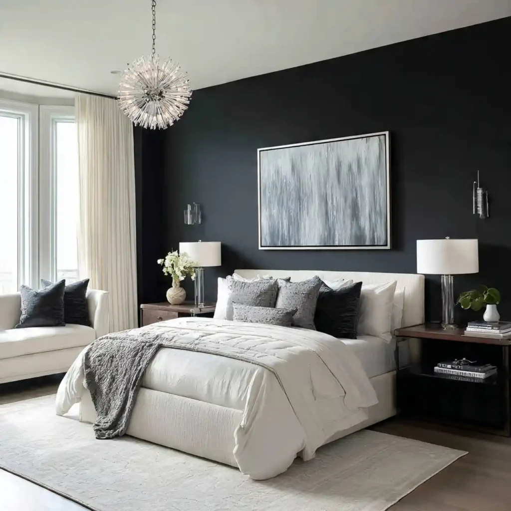 10-Black Bedroom Idea