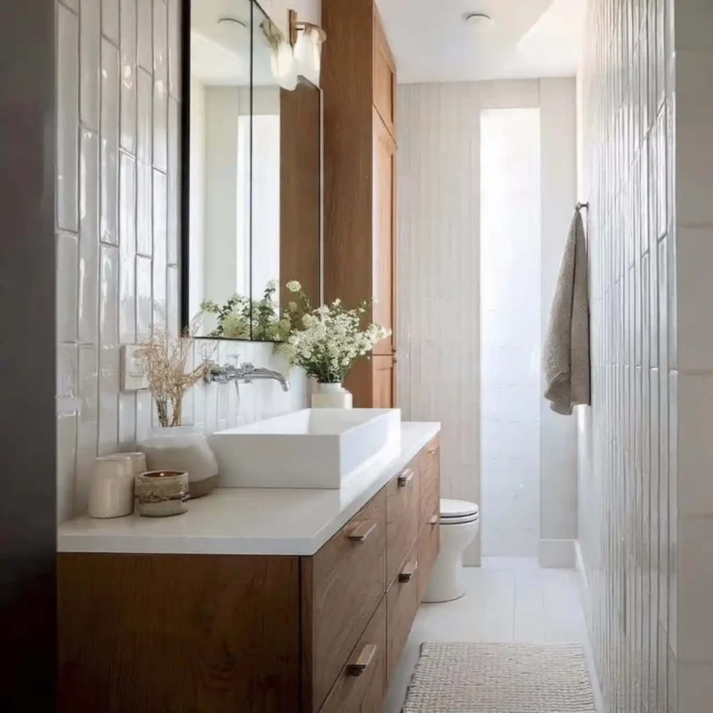 10-Creative Narrow Bathroom Idea