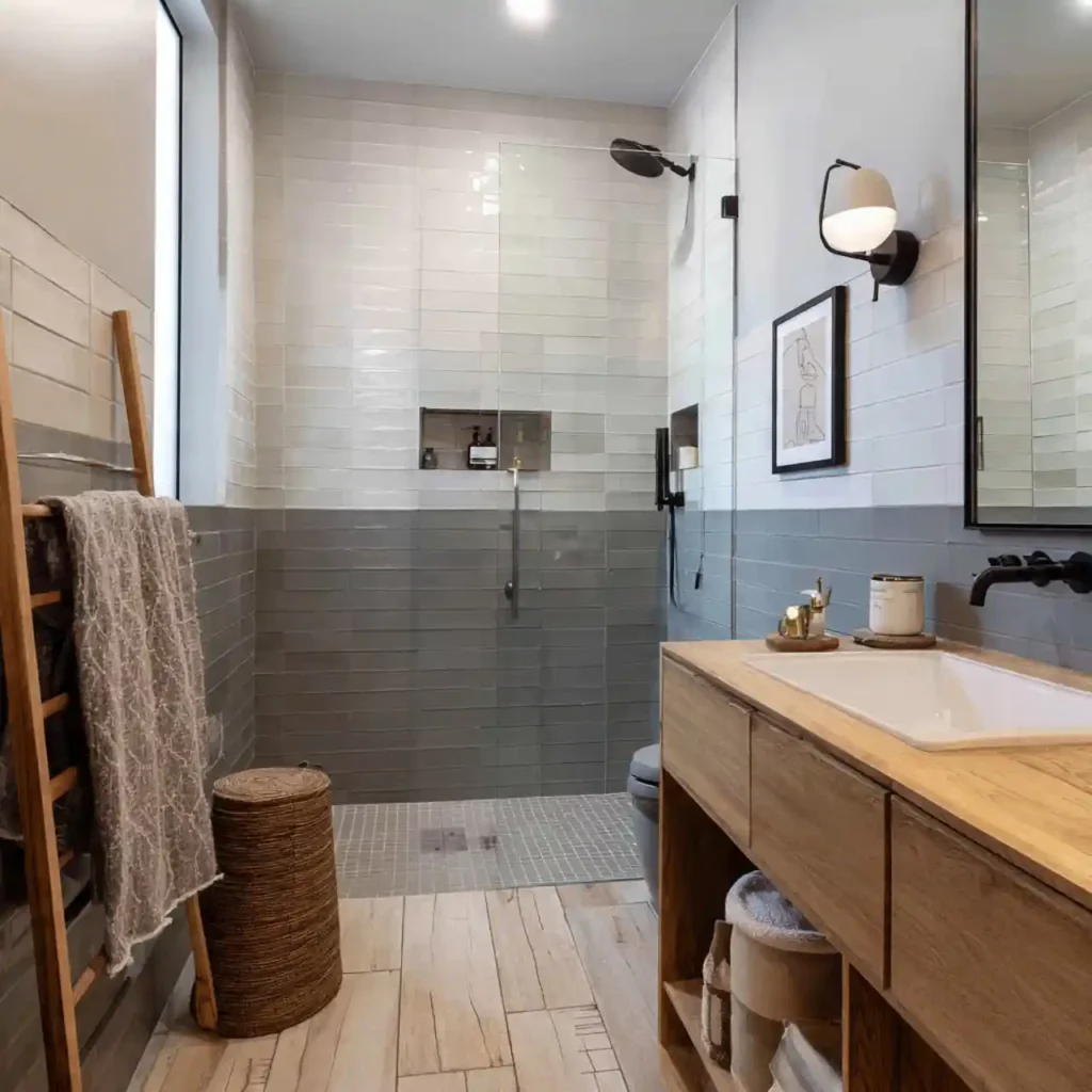 10-Half Wall Shower Ideas