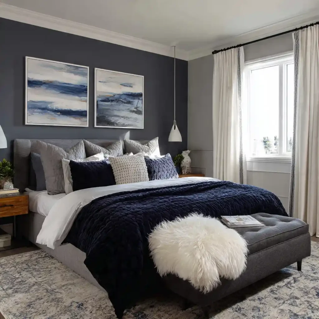 11-Gray Bedroom Idea