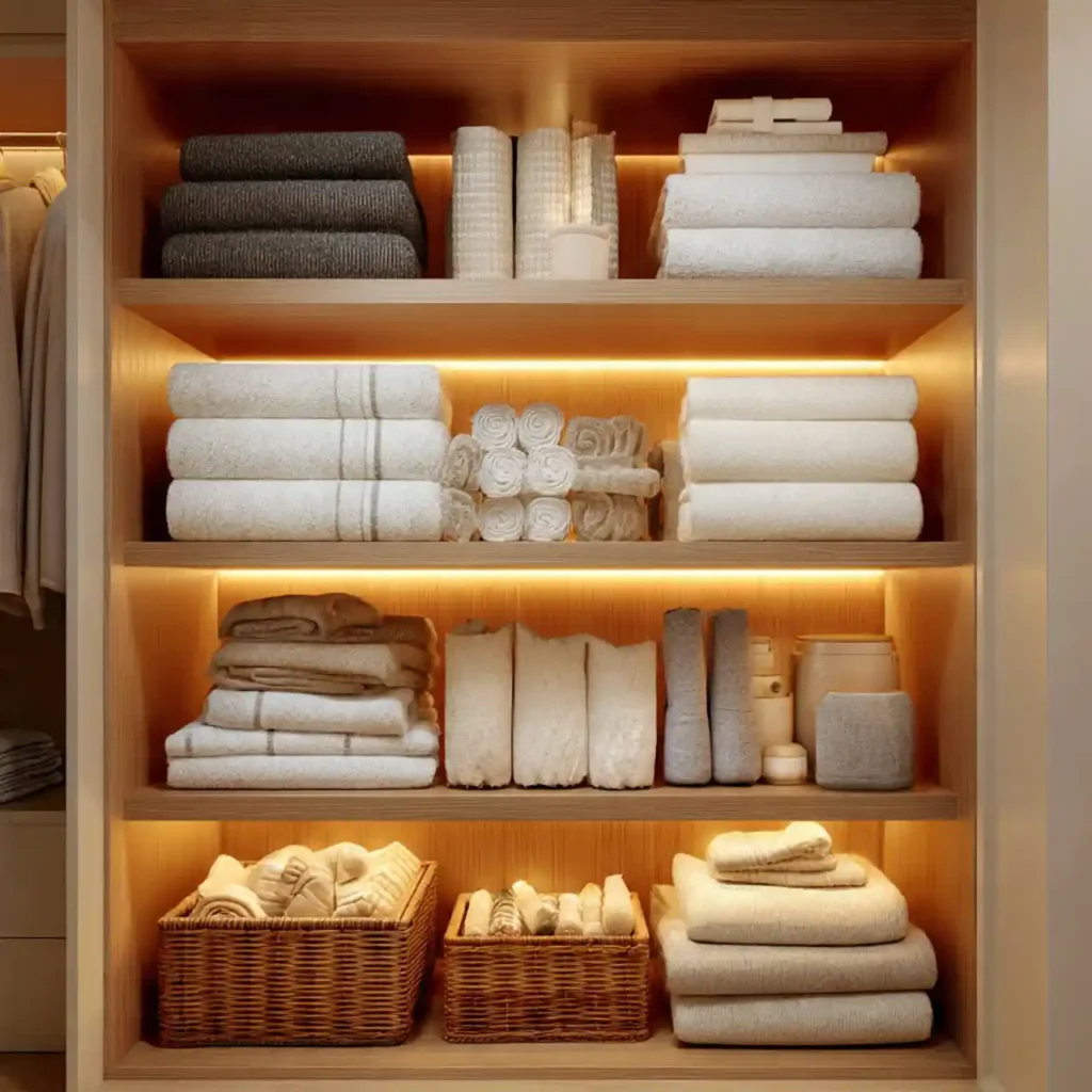11-Large Linen Closet Organization Idea