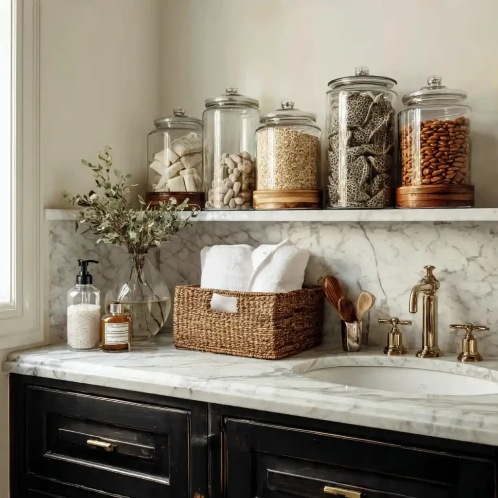 12-Bathroom Counter Decor Idea