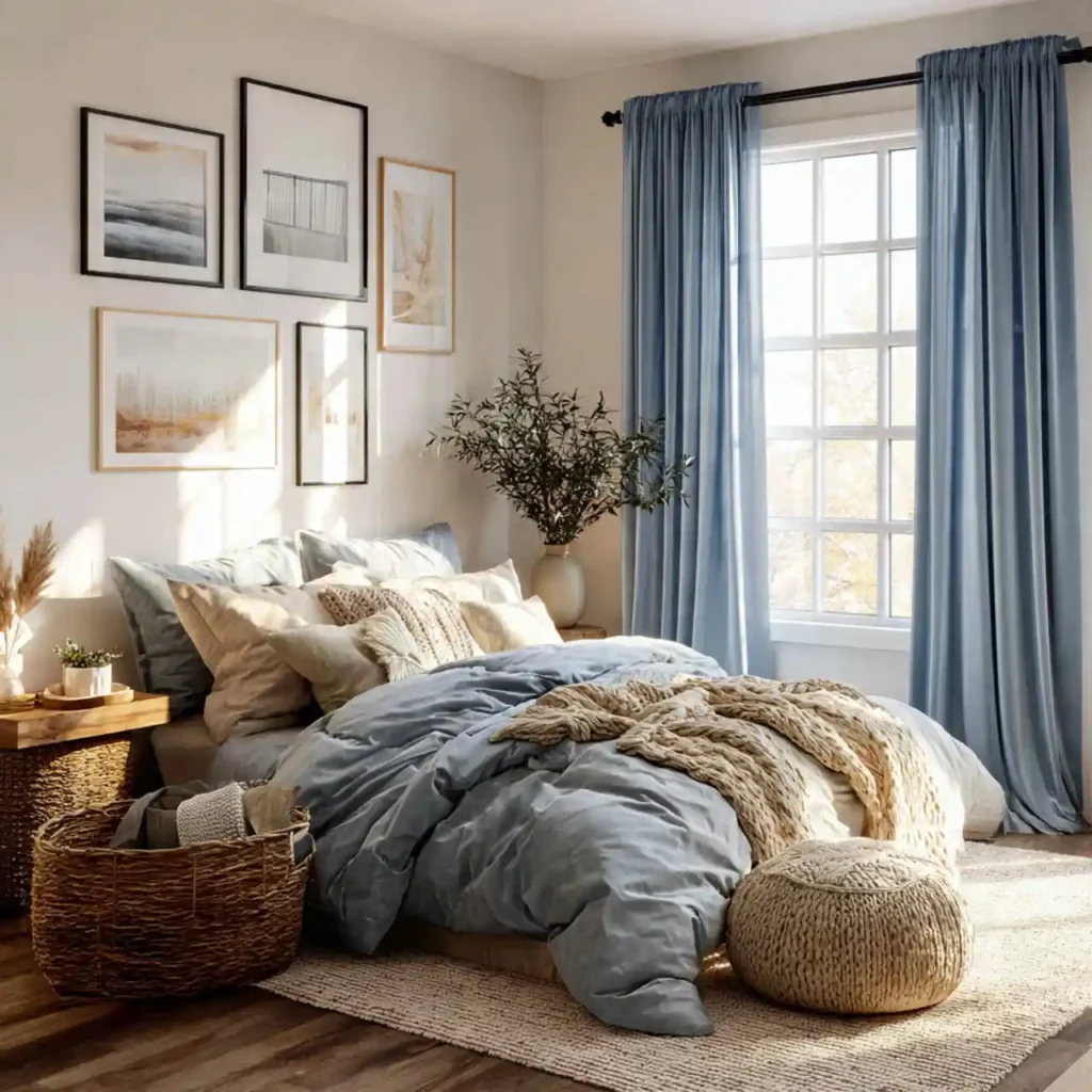 12-Blue Bedroom Idea