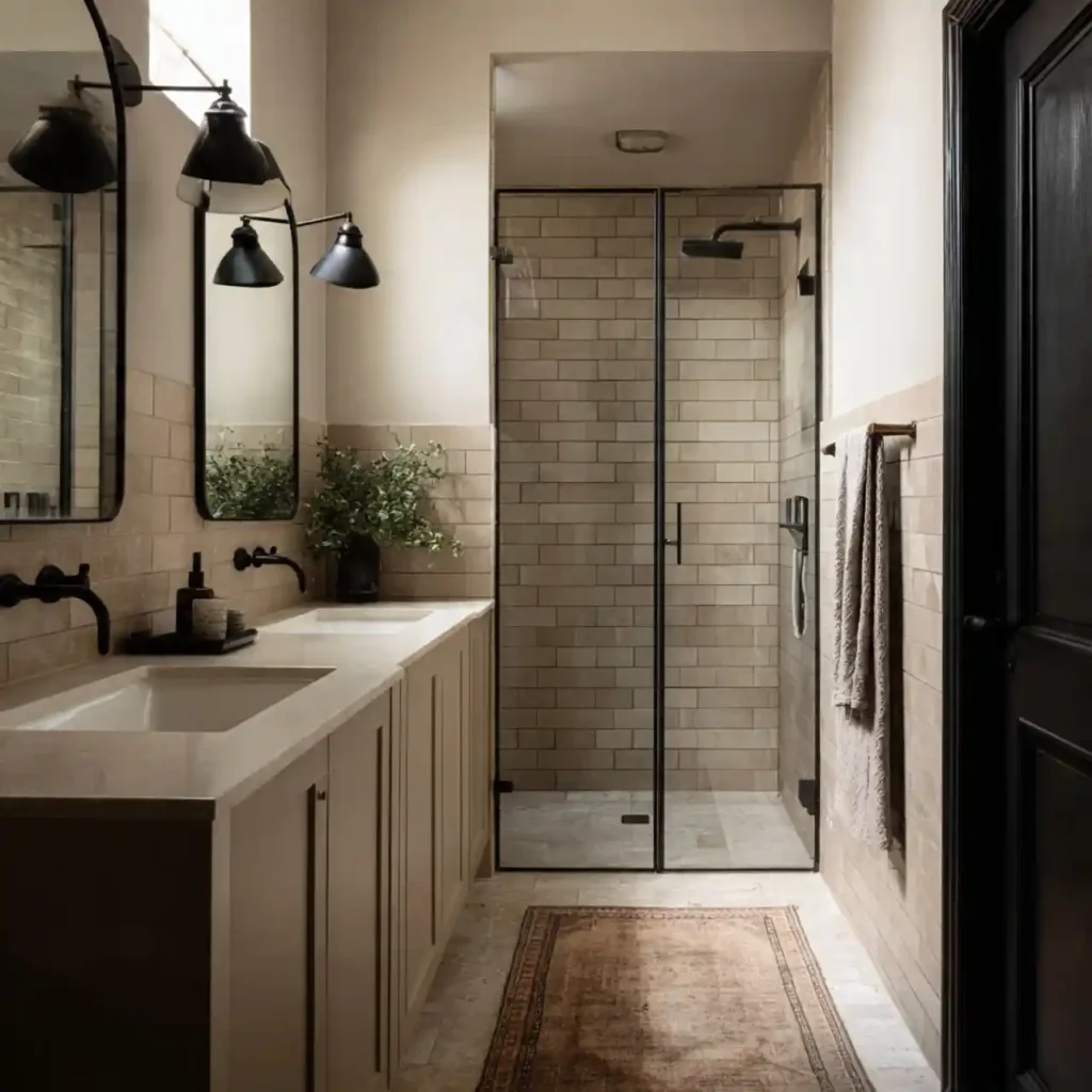 12-Creative Narrow Bathroom Idea