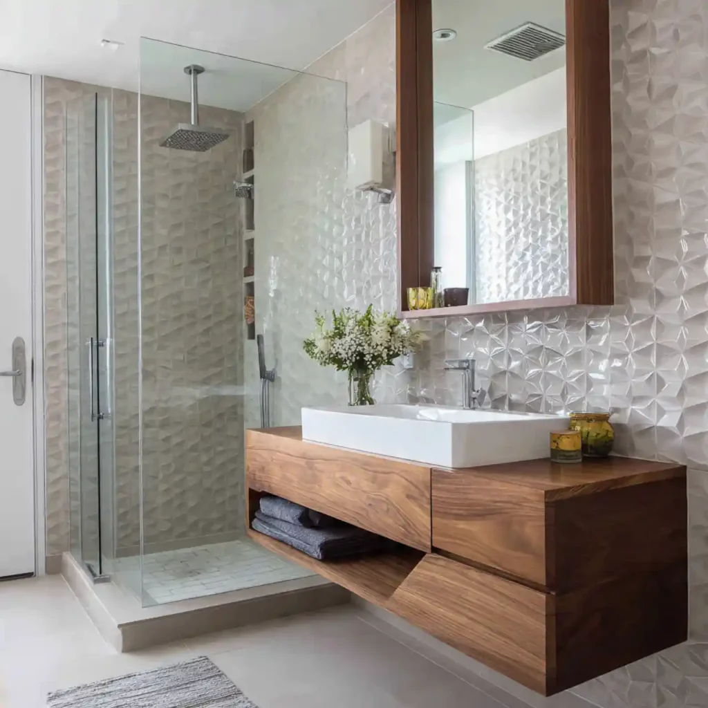 12-Half Wall Shower Ideas