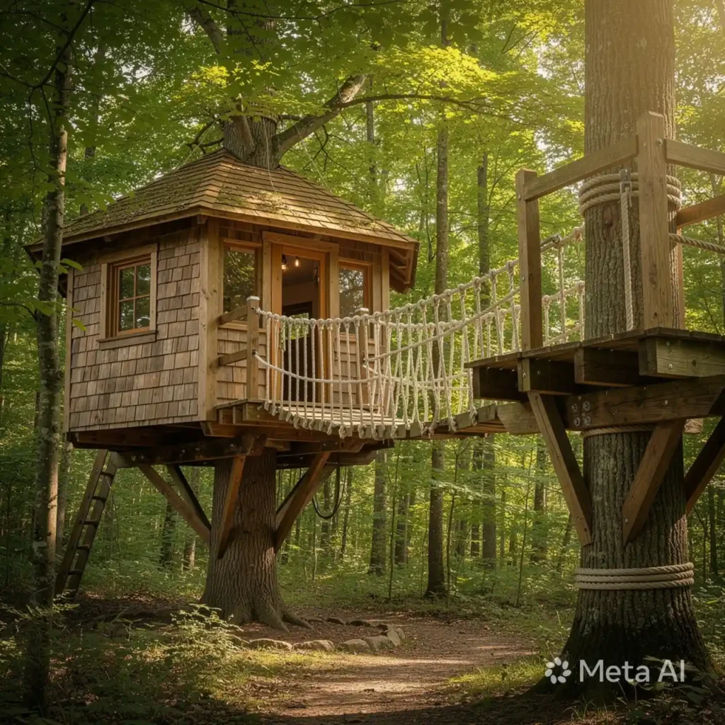 12-Kids Treehouse Idea