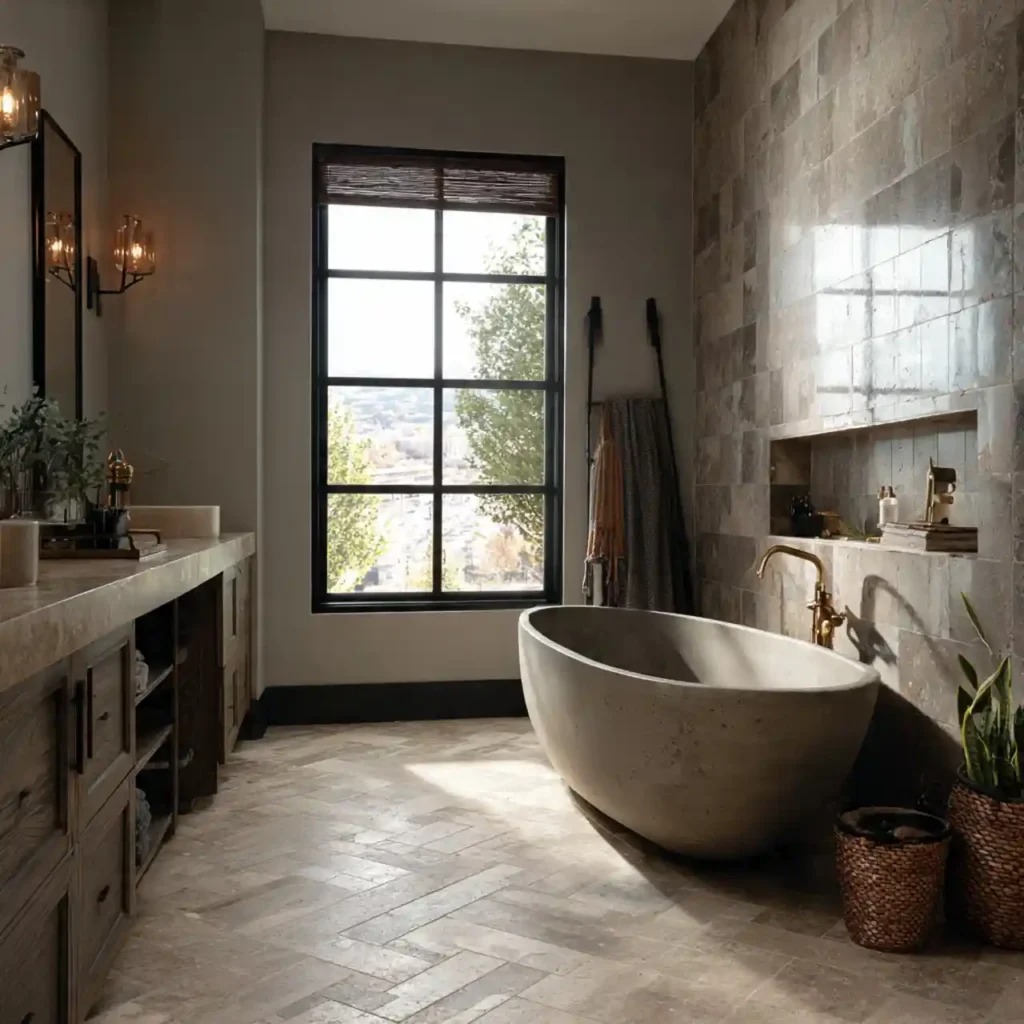 12-Organic Modern Bathroom Ideas