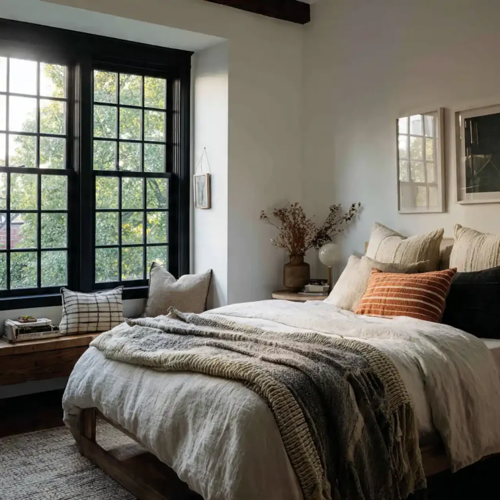 13-Black and White Bedroom Idea