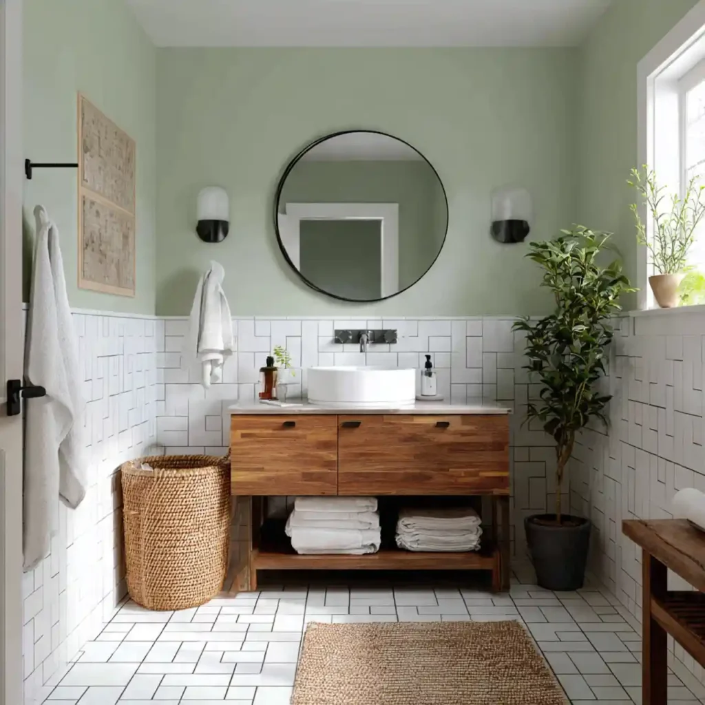 13-Green Bathroom Idea