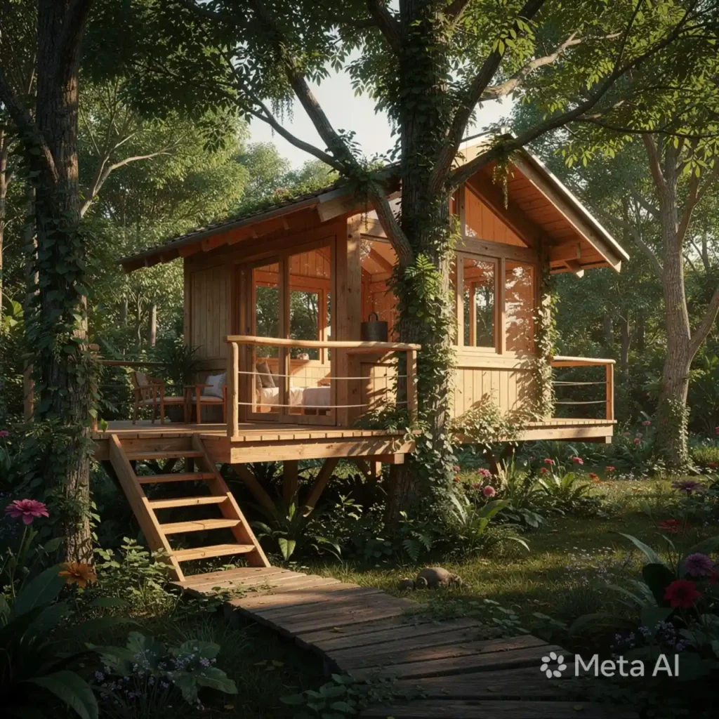 13-Kids Treehouse Idea