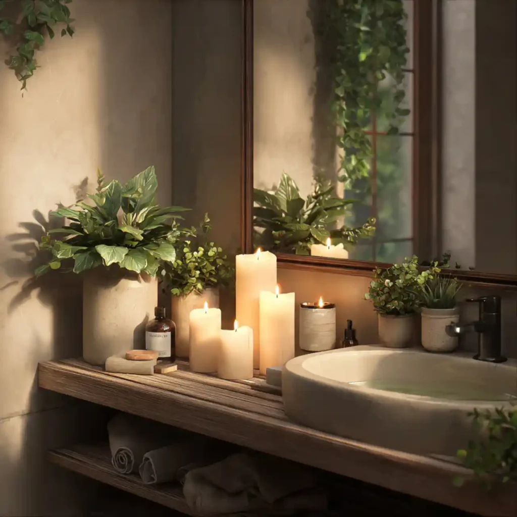 14-Bathroom Counter Decor Idea