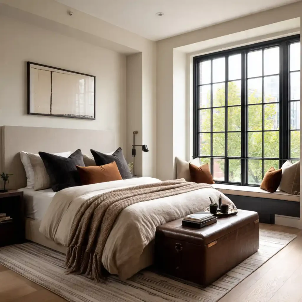 14-Black Bedroom Idea