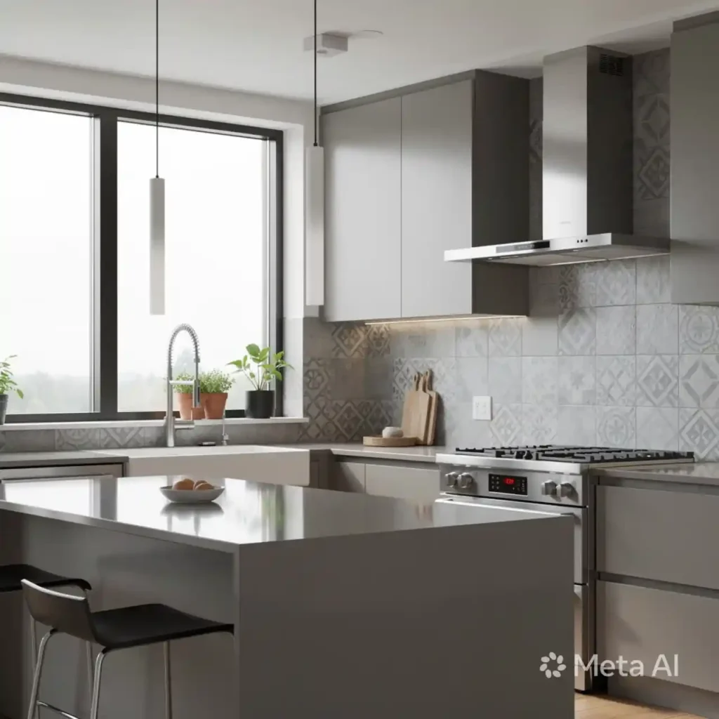 14-Grey Kitchen Idea