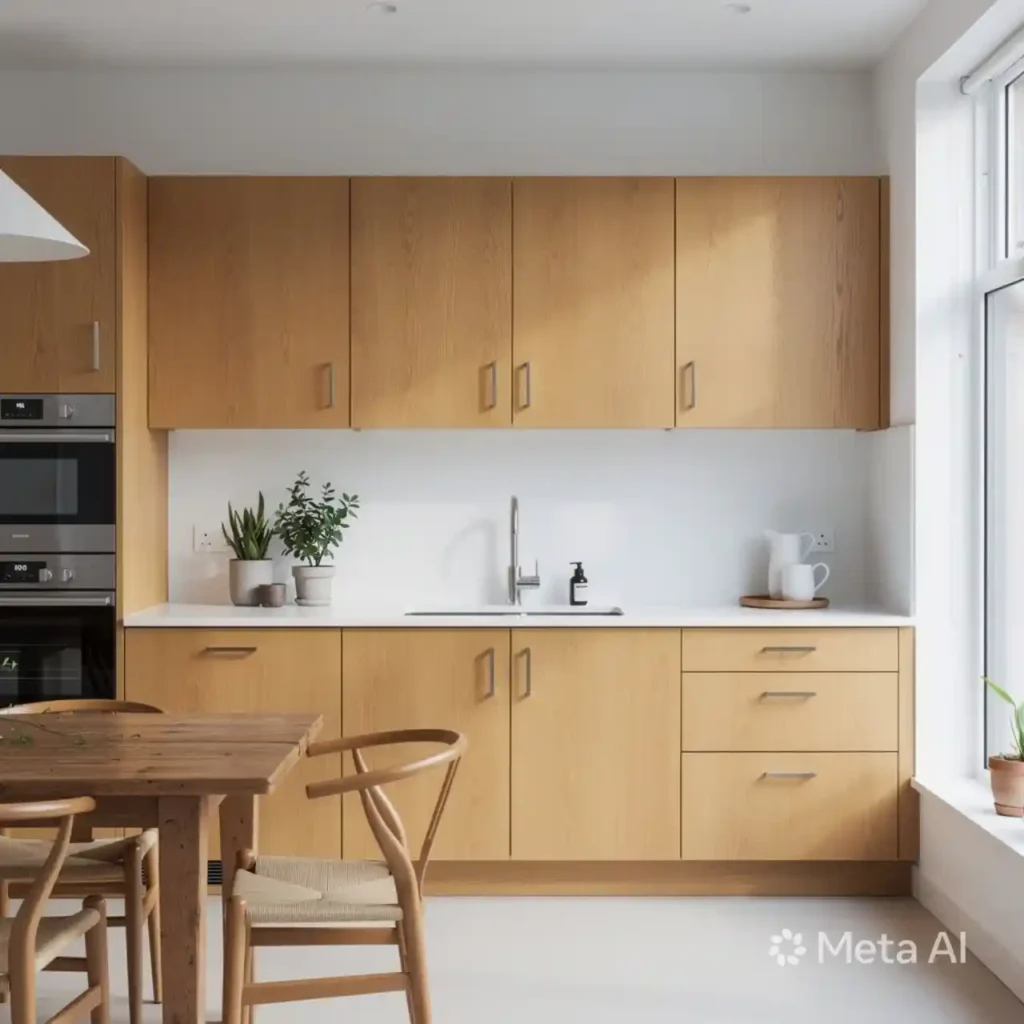 14-Honey Oak Kitchen Cabinets Idea