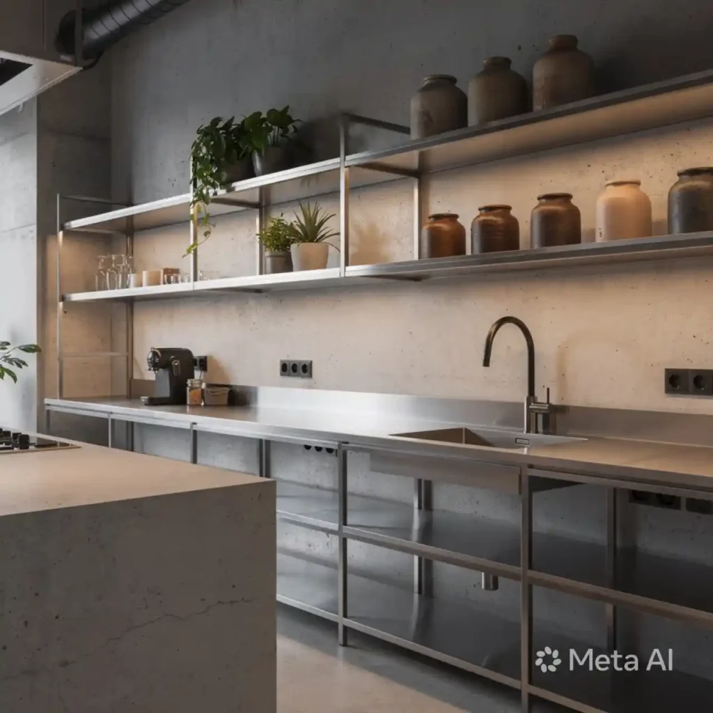 14-Industrial Kitchen Design Idea