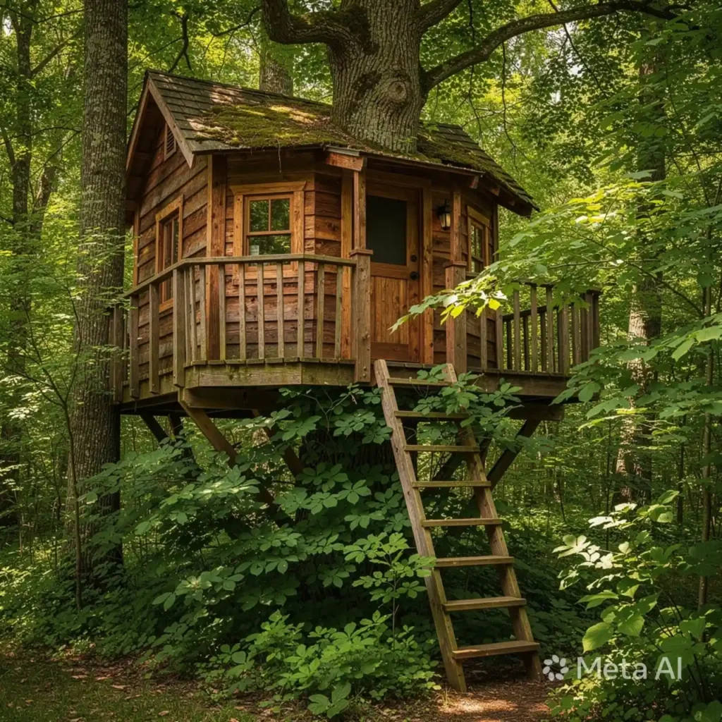 14-Kids Treehouse Idea
