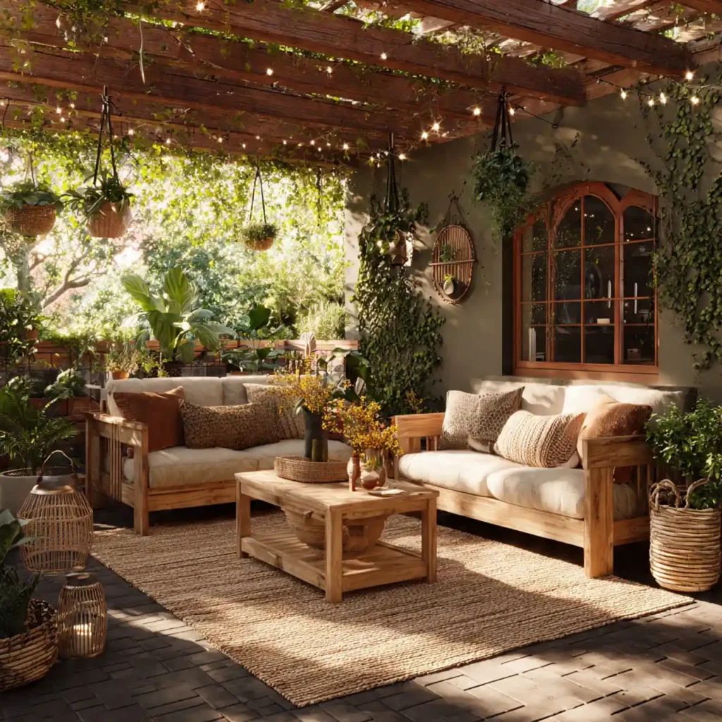 14-Rustic Outdoor Patio Idea