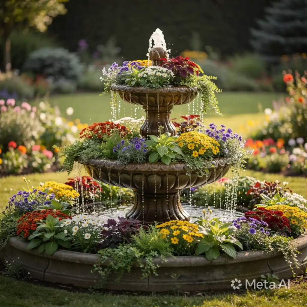 14-Unique Outdoor Fountain Idea