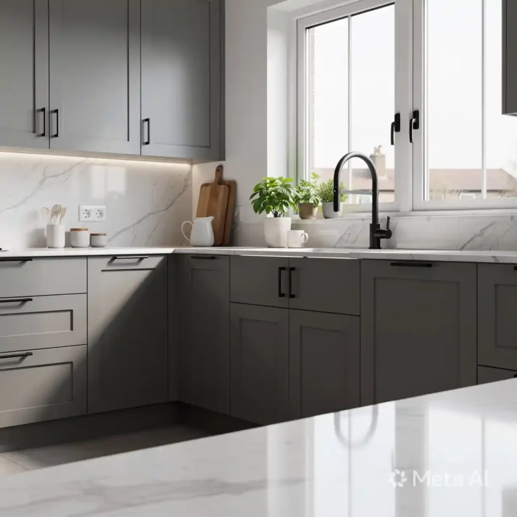 15-Grey Kitchen Idea