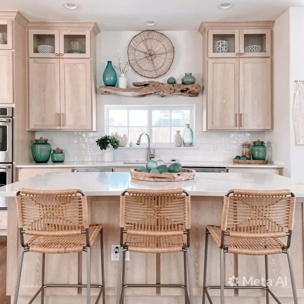15-Honey Oak Kitchen Cabinets Idea