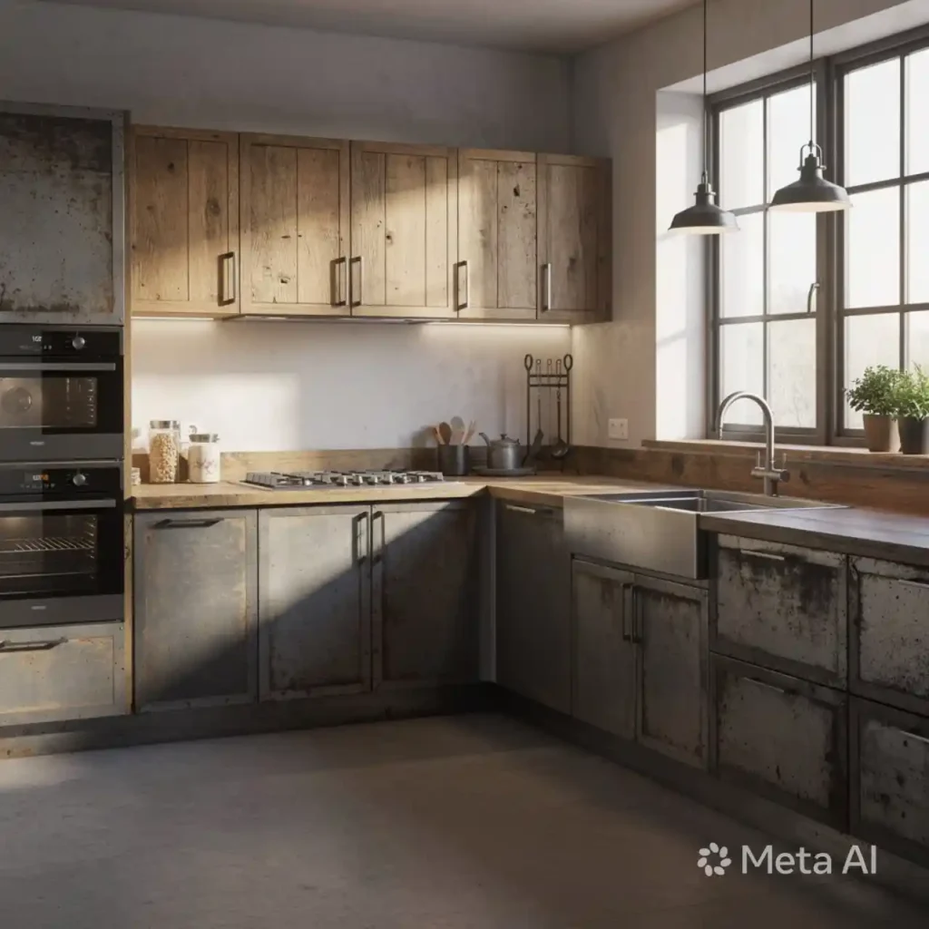 15-Industrial Kitchen Design Idea