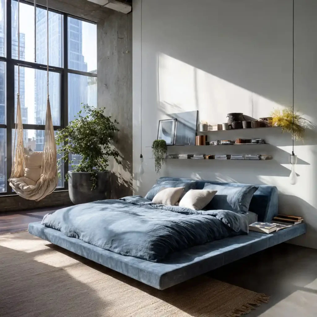 16-Blue Bedroom Idea