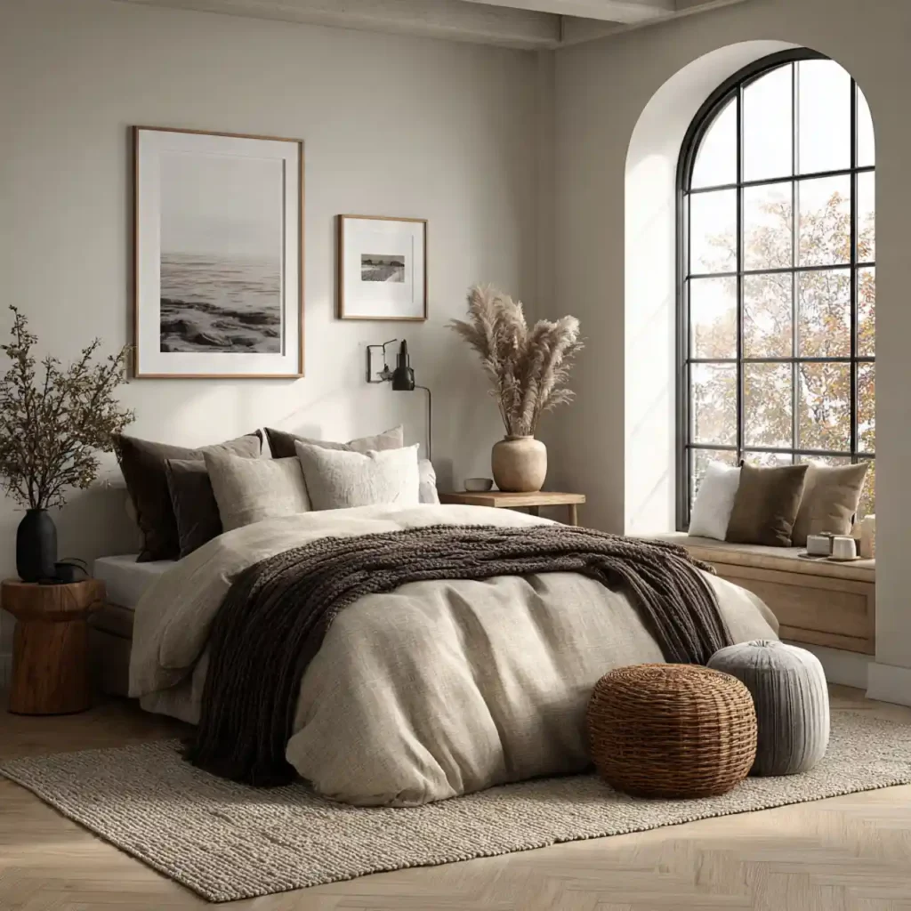16-Brown Bedroom Idea