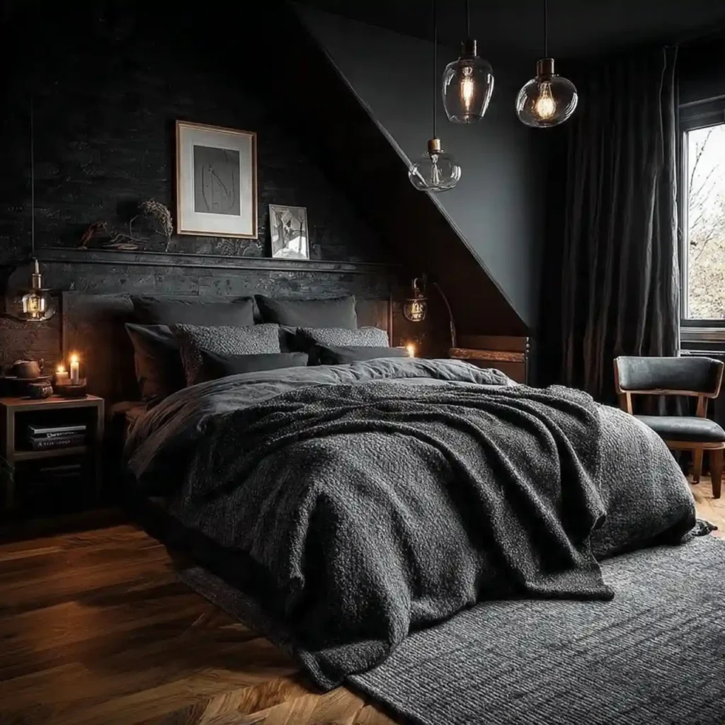 16-Dark Bedroom Idea