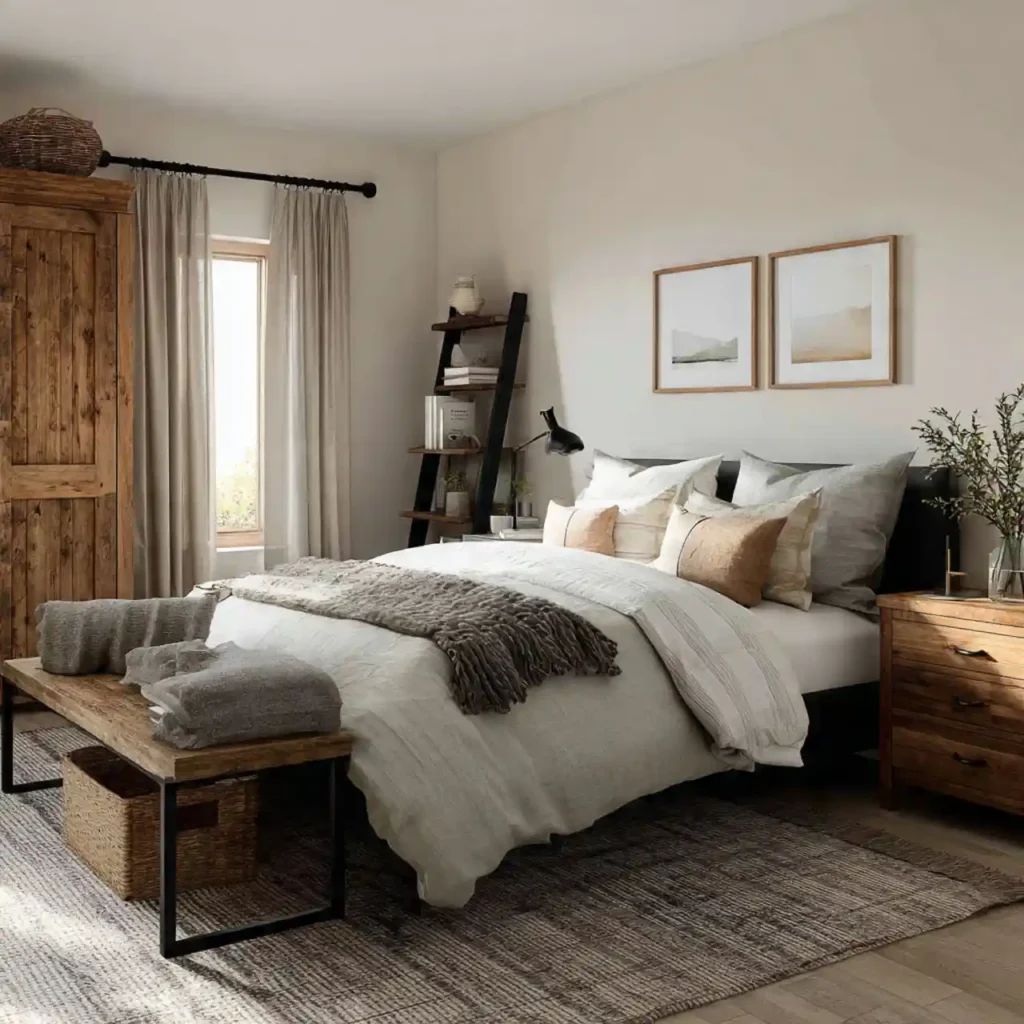 16-Farmhouse Bedroom Idea