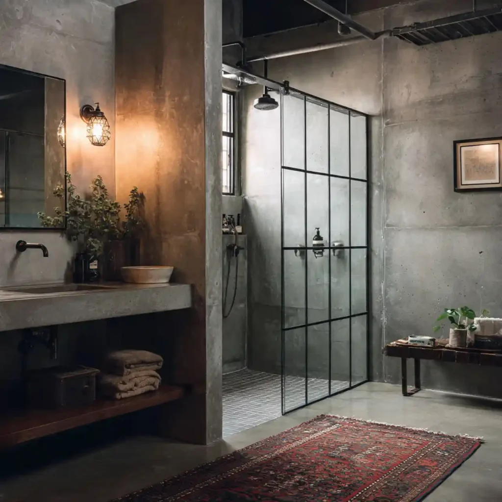16-Half Wall Shower Ideas