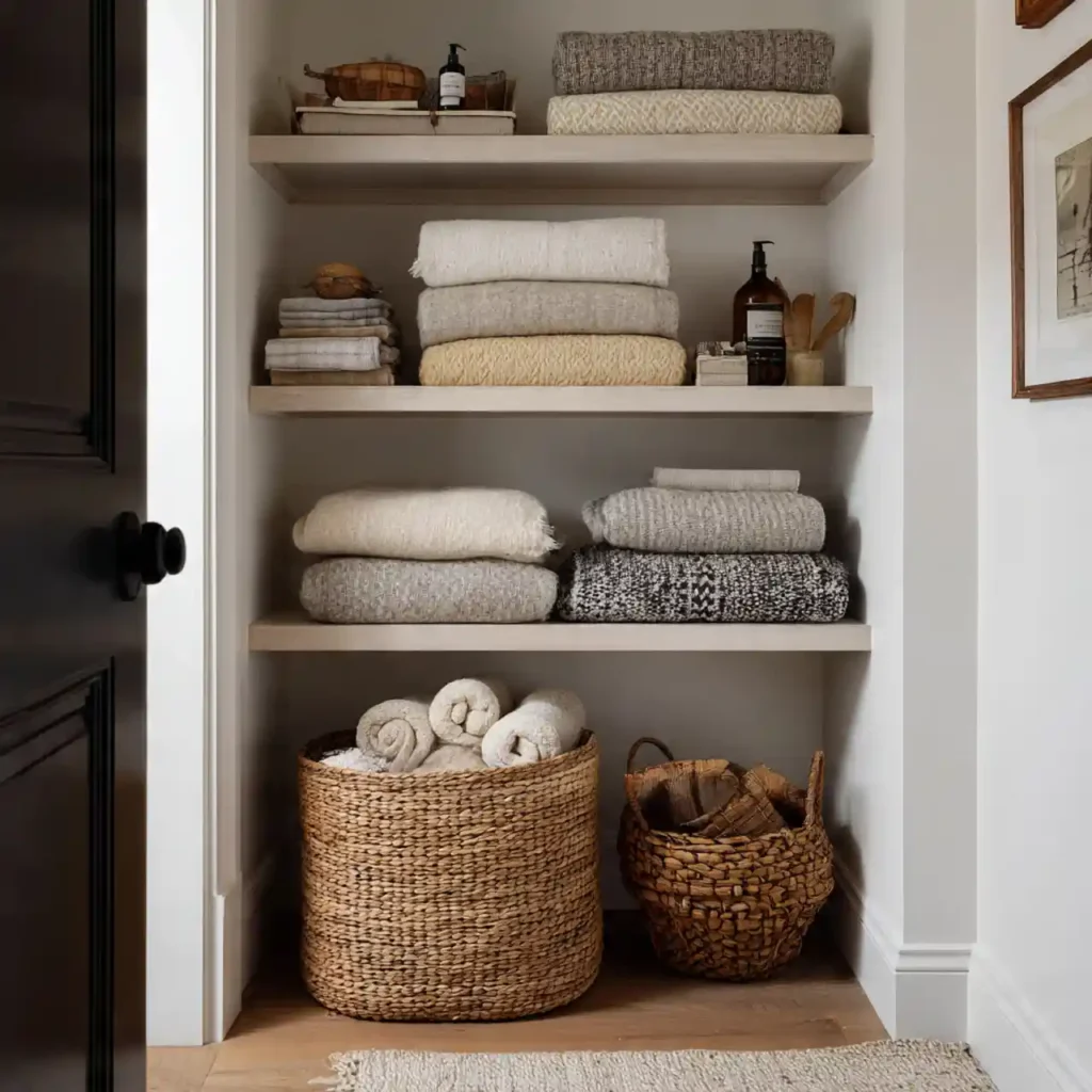 16-Large Linen Closet Organization Idea