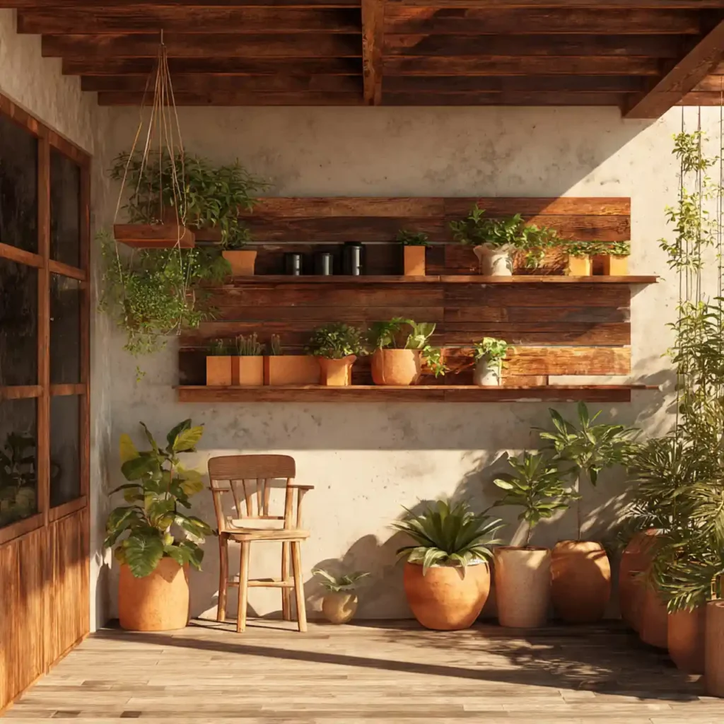 16-Rustic Outdoor Patio Idea